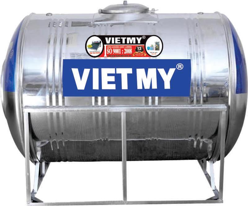 Bồn nước ngang Inox Việt Mỹ 3500 lít VM3500 (F1180) chính hãng giá tốt