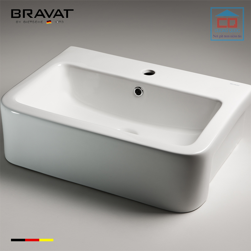 Chậu rửa mặt lavabo Bravat C22149W-1-ENG