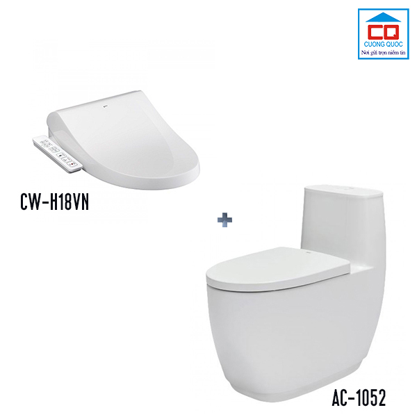 Bồn cầu điện tử Inax AC-1052+CW-H18VN liền khối