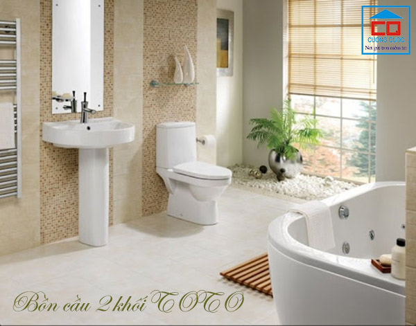 Bồn cầu 2 khối TOTO chính hãng, giá rẻ