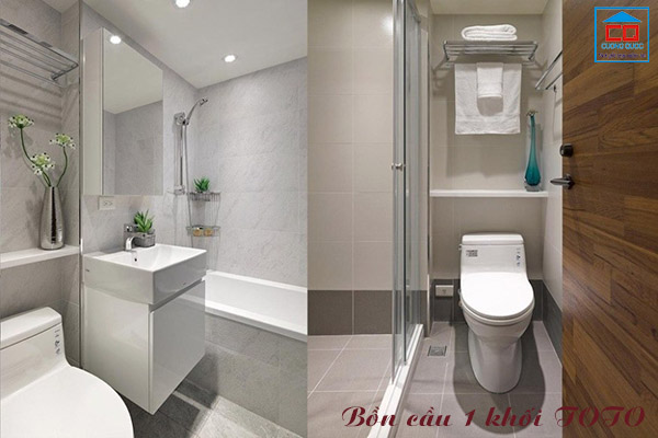 Bồn cầu 1 khối TOTO kiểu dáng hiện đại, dễ dàng vệ sinh