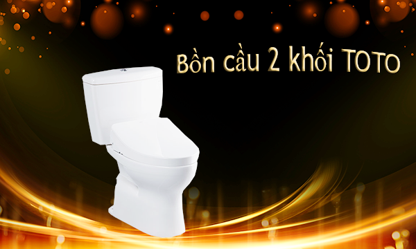 Bồn cầu 2 khối TOTO cao cấp
