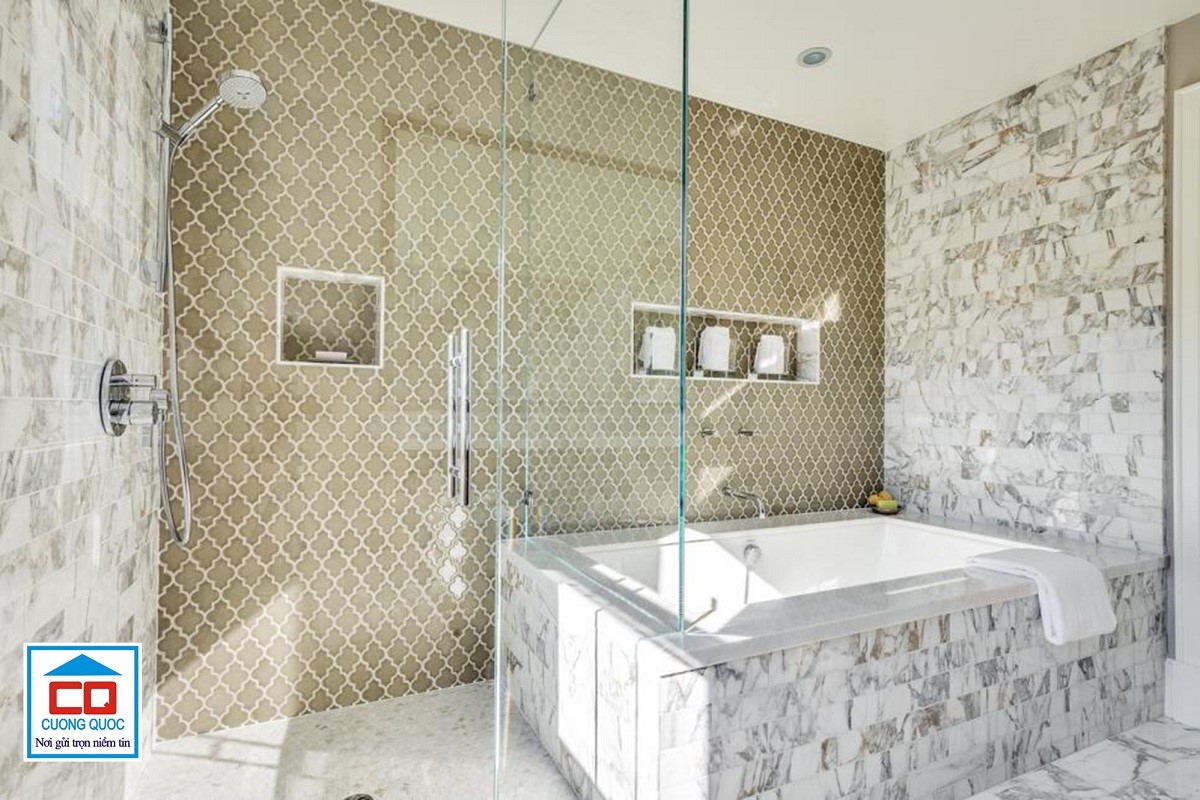gạch lát nền phòng tắm đẹp
