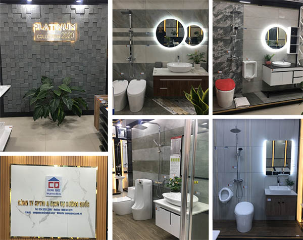 Showroom gạch ốp lát và thiết biji vệ sinh Nhà Của Mình