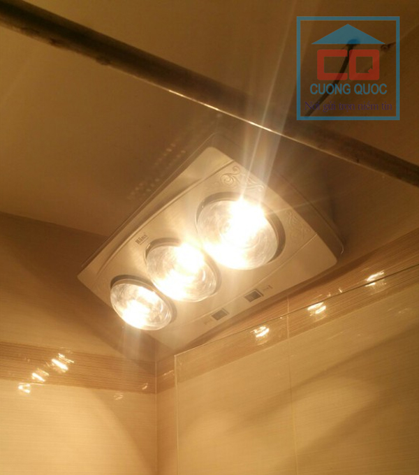 Đèn sưởi ấm nhà tắm 3 bóng treo tường Hans H3B