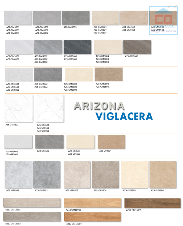 Bộ sưu tập gạch ốp lát United Tiles Arizona