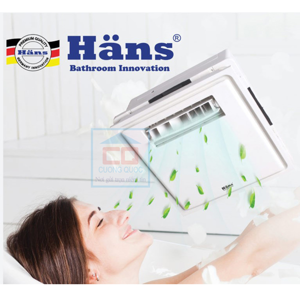 Quạt mát âm trần nhà vệ sinh Hans H10S
