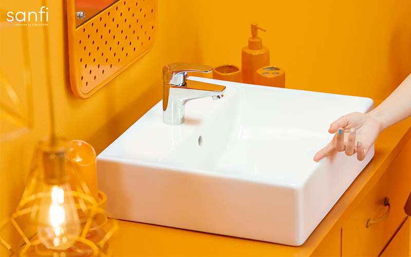 Chậu lavabo đặt bàn Sanfi S503