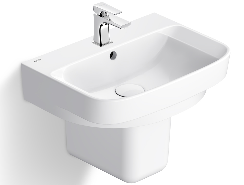 Chậu lavabo treo tường Viglacera Sanfi S508