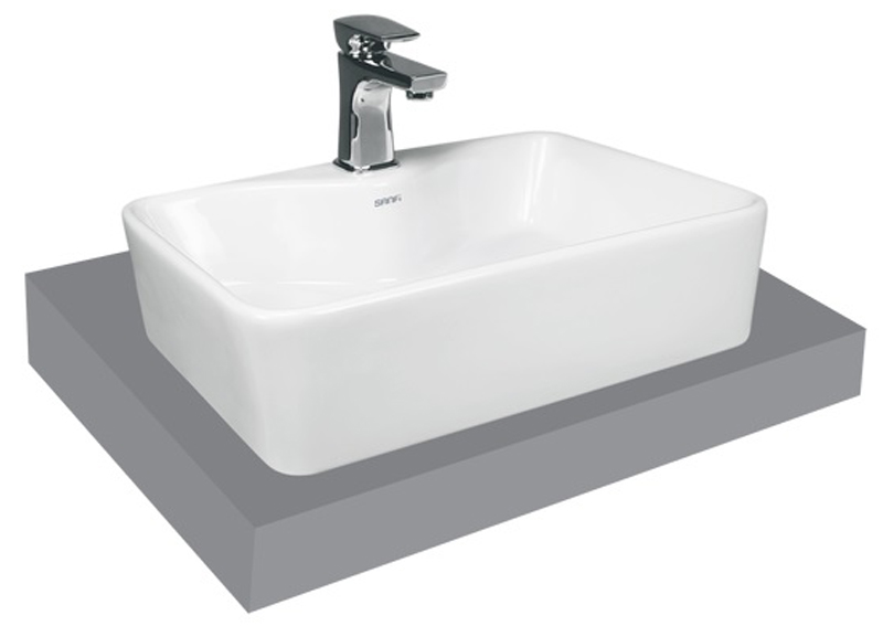 Chậu rửa đặt bàn Viglacera Sanfi S504