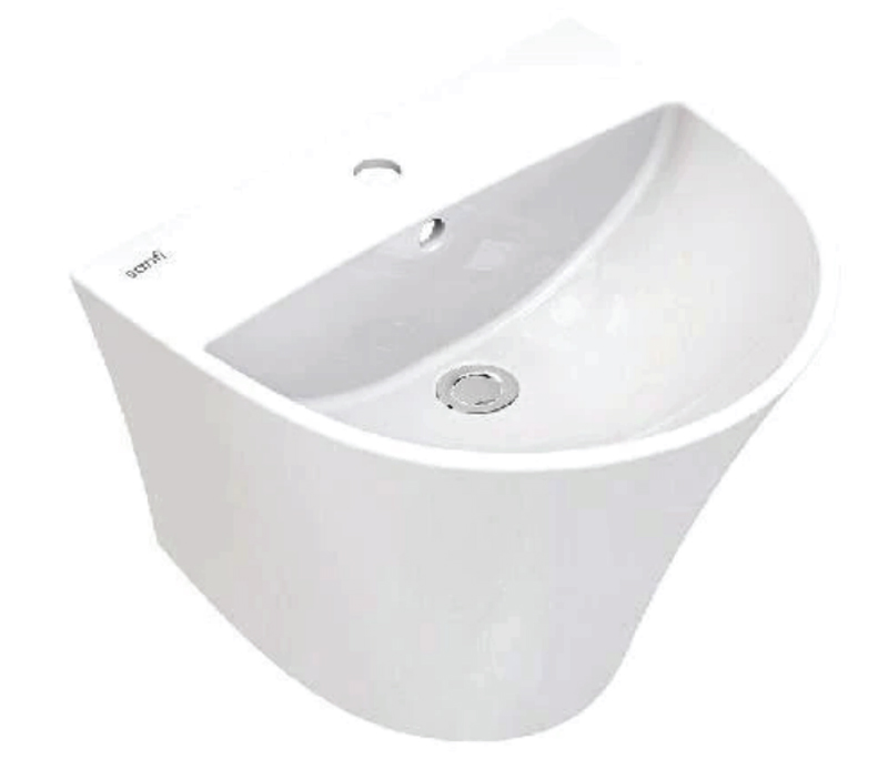 Chậu rửa treo tường Viglacera Sanfi S509 liền chân